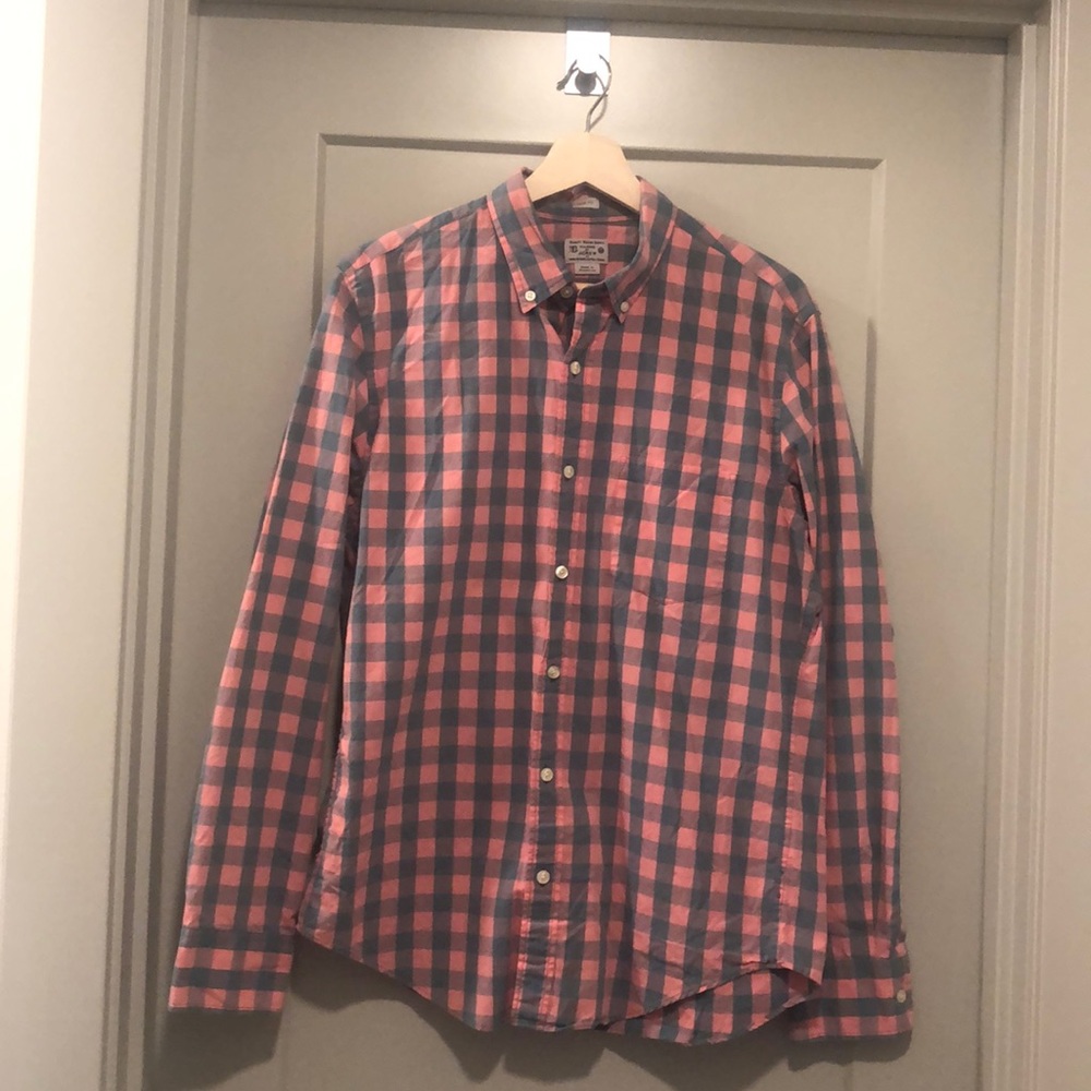 J Crew Button Down Plaid Shirt
